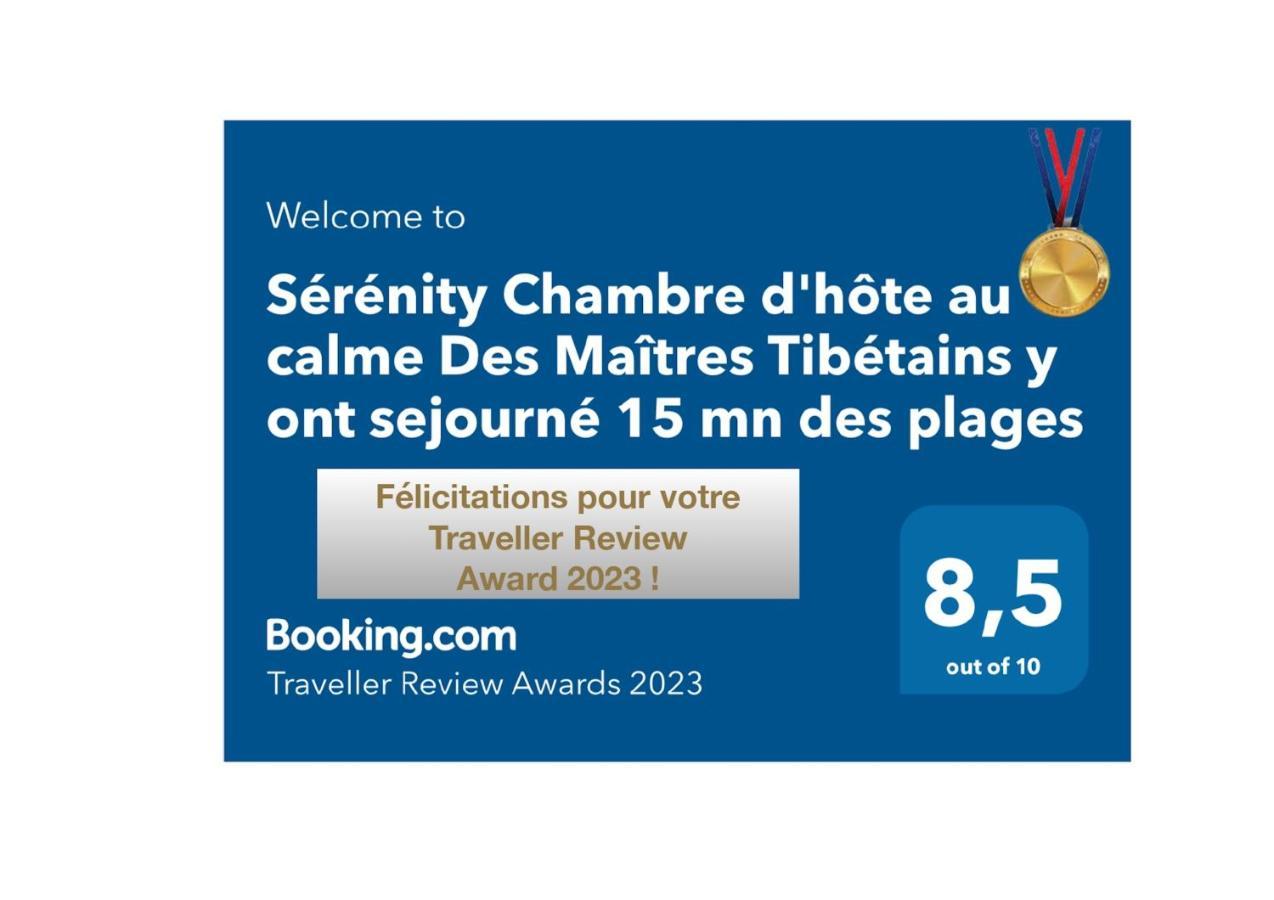 Апартаменти Serenity Chambre D'Hote Au Calme Des Maitres Tibetains Y Ont Sejourne 15 Mn Des Plages Мужен Екстер'єр фото